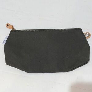 Artifact Handmade Olive Green Canvas Zip Pouch